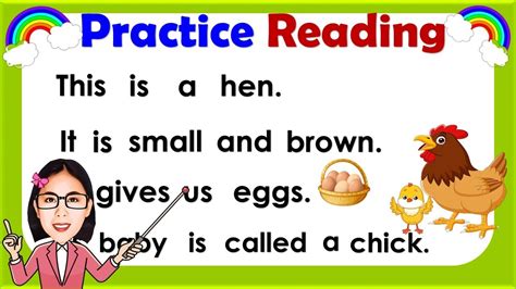 Practice Reading Learn How To Read Reading Lesson For Grade 1