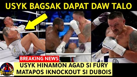 Usyk BAGSAK Sa Body Shot Pero PAnalo Parin Knockout Crawford Canelo