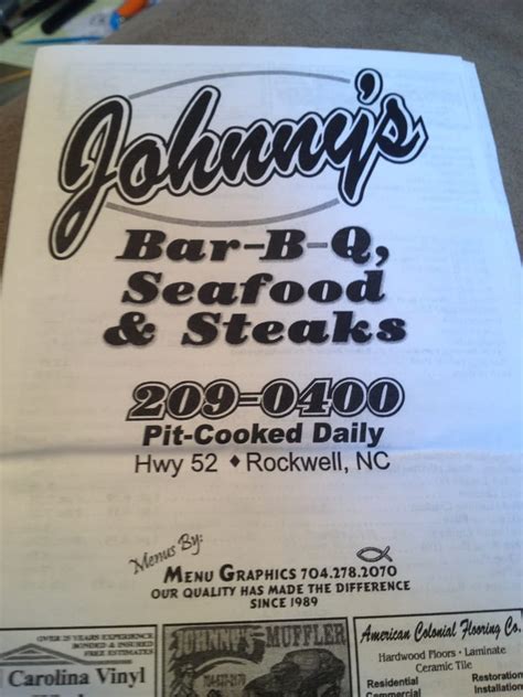 Johnny’s Barbeque - Barbeque - 8640 Hwy 52 - Rockwell, NC - Reviews ...