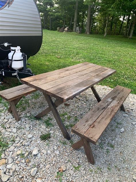 Picnic Table Makeover Bold Boundless Blonde Picnic Table Makeover