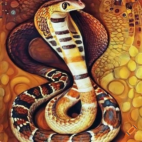 Artistic Depiction Of A Cobra Snake