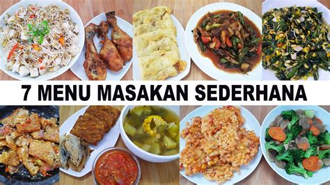 7 Menu Masakan Sederhana Masakan Sehari Hari Part 2 Youtube