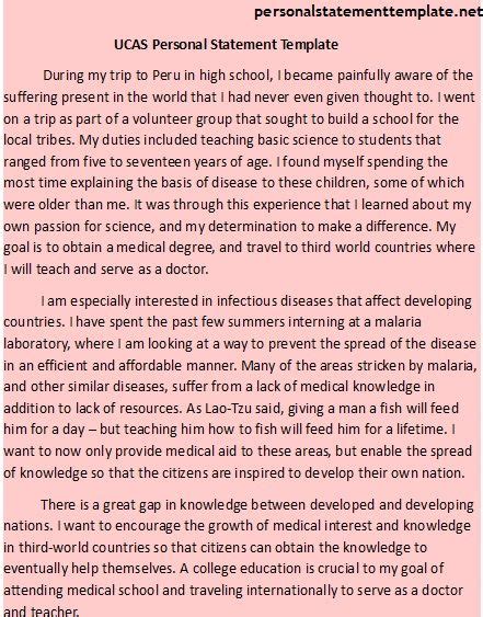 Personal Statement Template For Ucas College Application Essay Personal Statement Personal