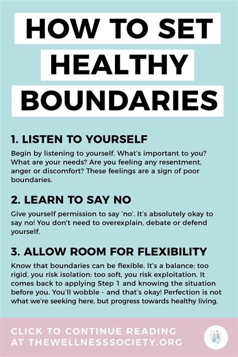 Setting Boundaries In Recovery Worksheets