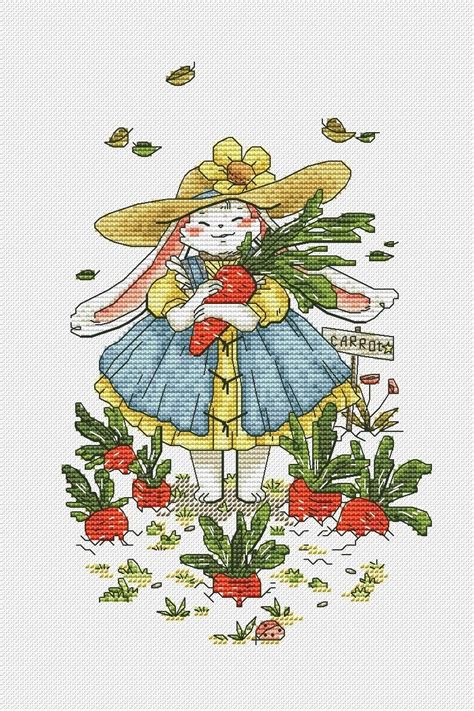 Bunny The Gardener Cross Stitch Pattern Code Ao Alisa Okneas Buy