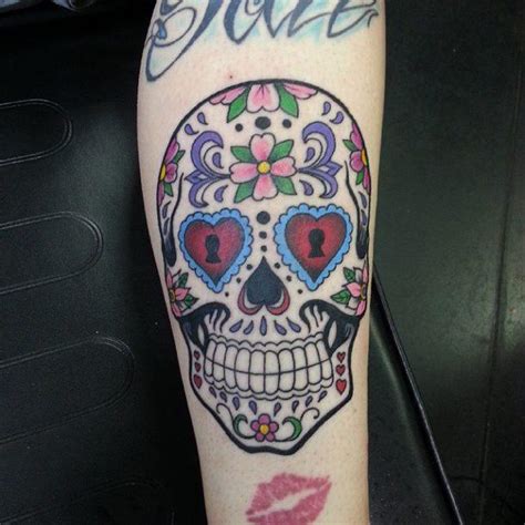 27 Colorful Sugar Skull Tattoo Designs And Meanings Tattooswin