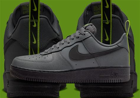 Giày Nike Air Force 1 Low 07 Iron Grey Volt Black Dz4510 001 Authentic Shoes