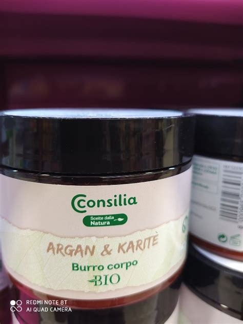 Consilia Burro Corpo Bio Argan E Karite INCI Beauty