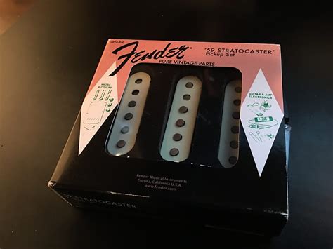 Fender Pure Vintage Strat Pickup Set Vintage White Reverb