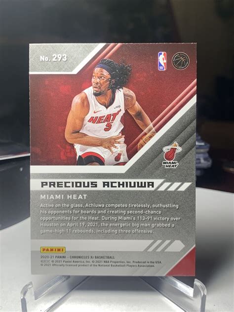 2020 21 Panini Chronicles Xr Rookie Card Rc 293 Precious Achiuwa