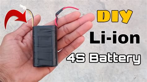 How To Make 4s Li Ion Battery Pack With 18650 Li Ion Cell Diy Li Ion Batte Packby