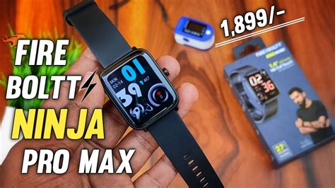 Fire Boltt Ninja Pro Max Detailed Review With Accuracy Test Best Smartwatch Under 2000 Youtube