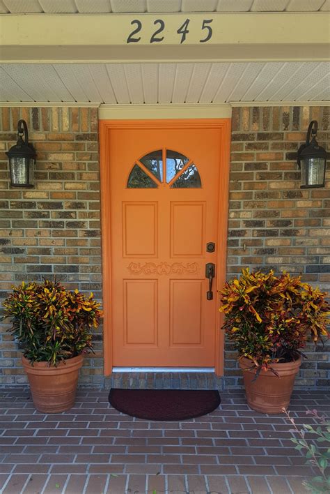 Modern Masters Non Fade Front Door Paint In Color Energetic Fall Curb Appeal Ideas Front