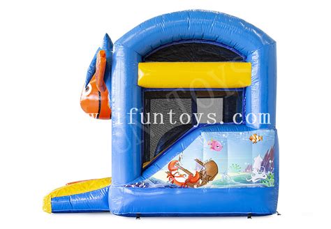 Cheap Inflatable Seaworld Bounce House Combo Jumping Castle With