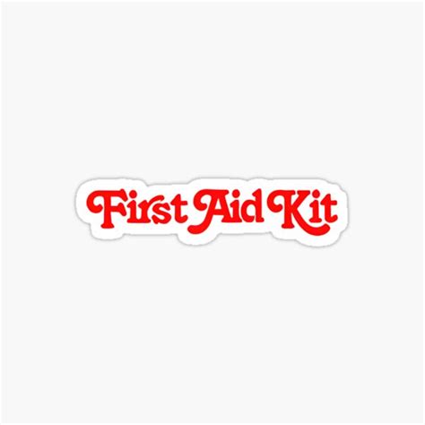 "Logo first aid kit band" Sticker for Sale by TamaraHeller | Redbubble