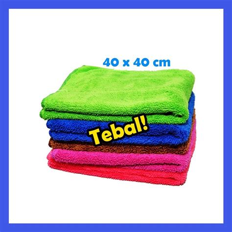 Jual Kain Lap Microfiber X Cm Bahan Tebal Lap Mikrofiber