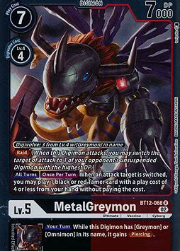 MetalGreymon Across Time Booster Serien Einzelkarten Digimon MAWO CARDS