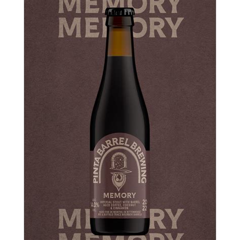 Pinta Barrel Brewing Memory Imperial Stout With Barrel Aged Coffee