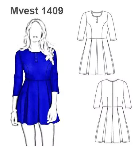 Molde Patrón Vestido Mujer Tablas MercadoLibre