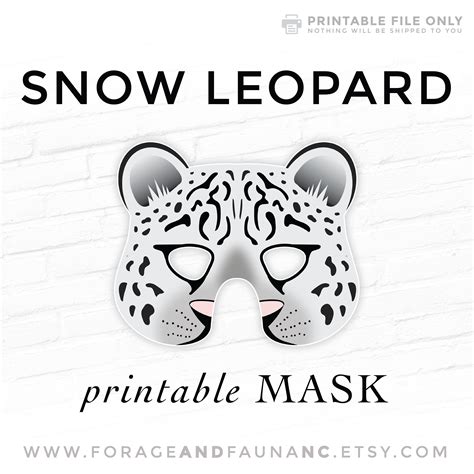 Leopard Mask Template