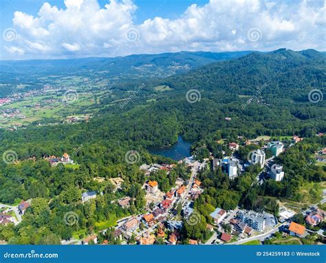 Sovata Resort - Romania Seen from Above Stock Image - Image of building, flight: 254259183