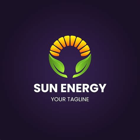 Plantilla de logotipo de energía renovable degradado Vector Gratis