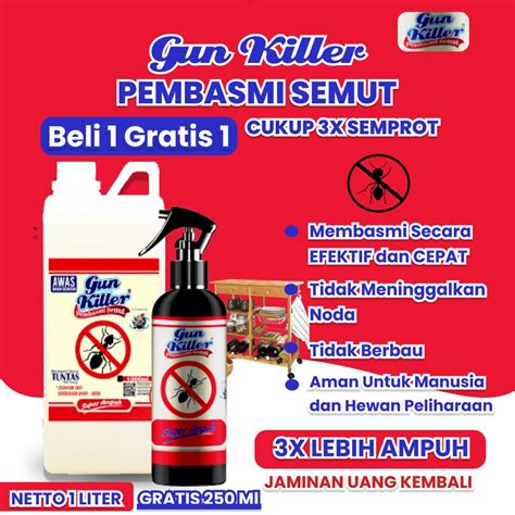 Jual Gun Killer Original Pembasmi Semut Obat Cairan Racun Semut Semprot