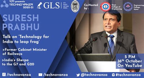 VJTI Technovanza GLS : Suresh Prabhu