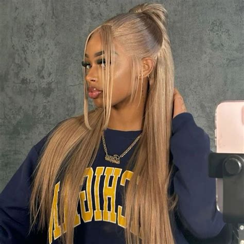 Blonde Frontal Wig Half Up Half Down FroHub