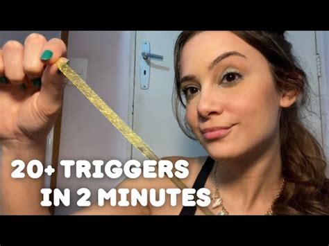 Asmr Triggers In Minutes Fast Faced Asmr Youtube