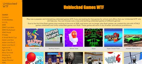 What Is Unblocked Games Wtf