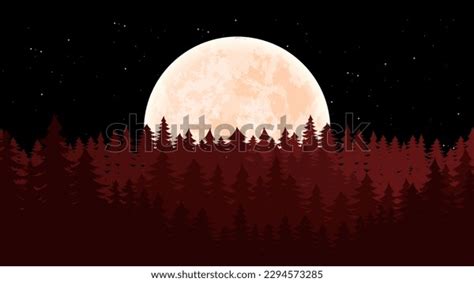 Moon Landscape Vector Background Back Stock Vector (Royalty Free ...