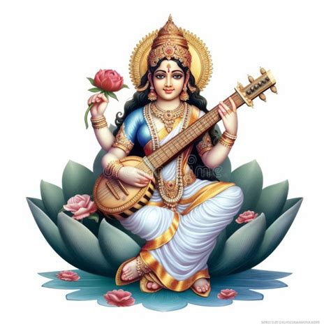 Saraswati Mata Stock Illustrations – 120 Saraswati Mata Stock ...