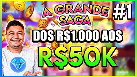 SAGA DOS R 1 000 Aos 50 000 Gerenciamento De Banca No SLOT DIA1