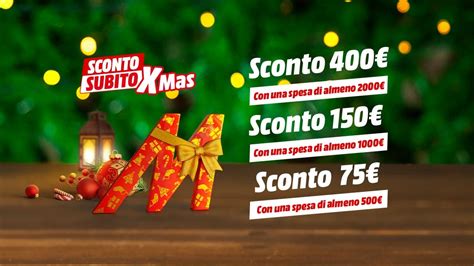 Offerte MediaWorld Sconto Subito Xmas 1 8 Dicembre Risparmiate Fino