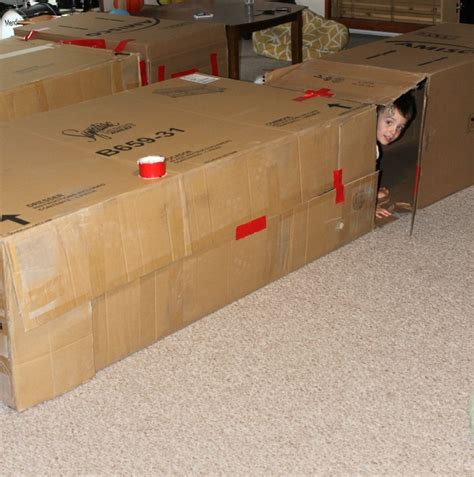 Cardboard Box Fort