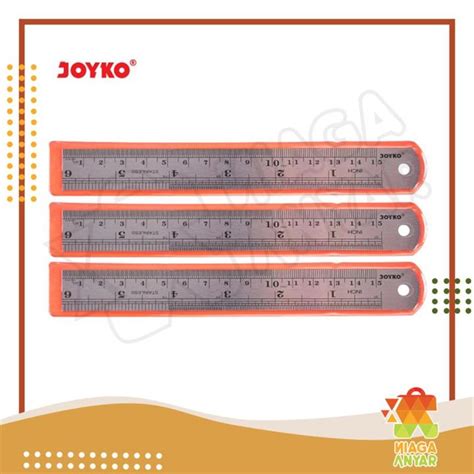 Na Joyko Stainless Steel Ruler Penggaris Baja Penggaris Besi Lazada