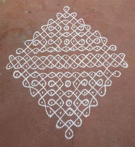 Dots Chikku Kolam Kolams Of India