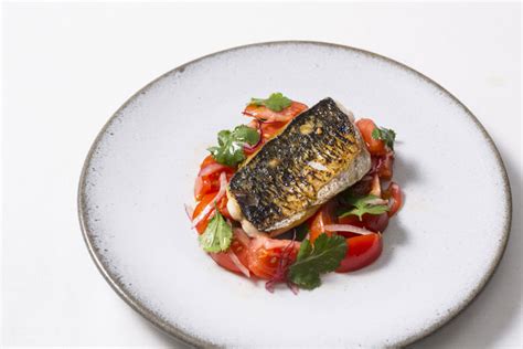 Grilled Mackerel Recipe With Tomato Ceviche Great British Chefs