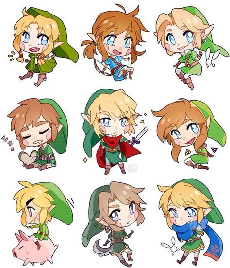 Legend Of Zelda Chibi Legend Of Zelda Legend Of Zelda Breath Link Chibi