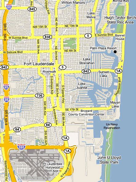 Map Of Fort Lauderdale Hotels - Maping Resources