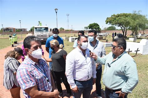 Alcalde Interino Inspecciona Trabajos En El Cementerio Los Cusis