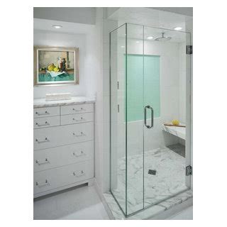 Traditional White Marble Modern Bathroom Atlanta By Drexler