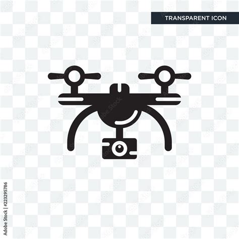 Drone Vector Icon Isolated On Transparent Background Drone Logo Design