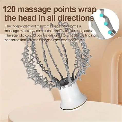 2023 New Octopus Head Massager Electric Head Massager With Claw Instrument Deep Relaxation