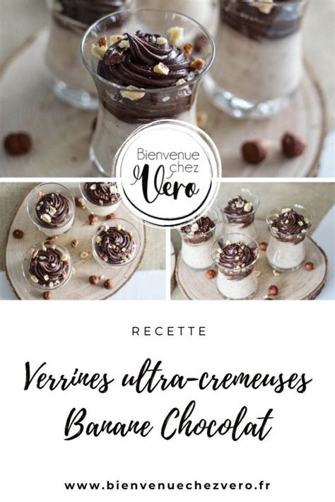 Verrines Cr Meuses Banane Chocolat Recette Veggie Crue