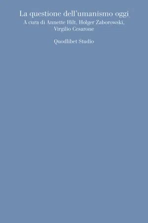 Pdf La Questione Dell Umanismo Oggi Von Aa Vv Ebook Perlego