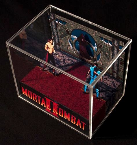 Mortal Kombat Ii D Cube Handmade Diorama Video Games Shadowbox