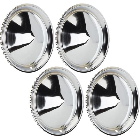 1957 Plymouth Cone Style Hubcaps, 15 Inch, Chrome, Set of 4