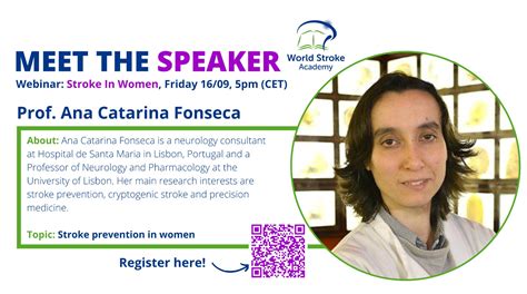 Worldstrokeacademy On Twitter Womeninstroke Dr Ana Caterina Fonseca